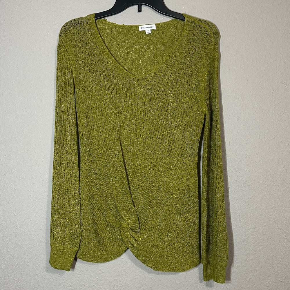 Blu Pepper Olive Green Sweater